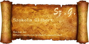 Szokola Gilbert névjegykártya